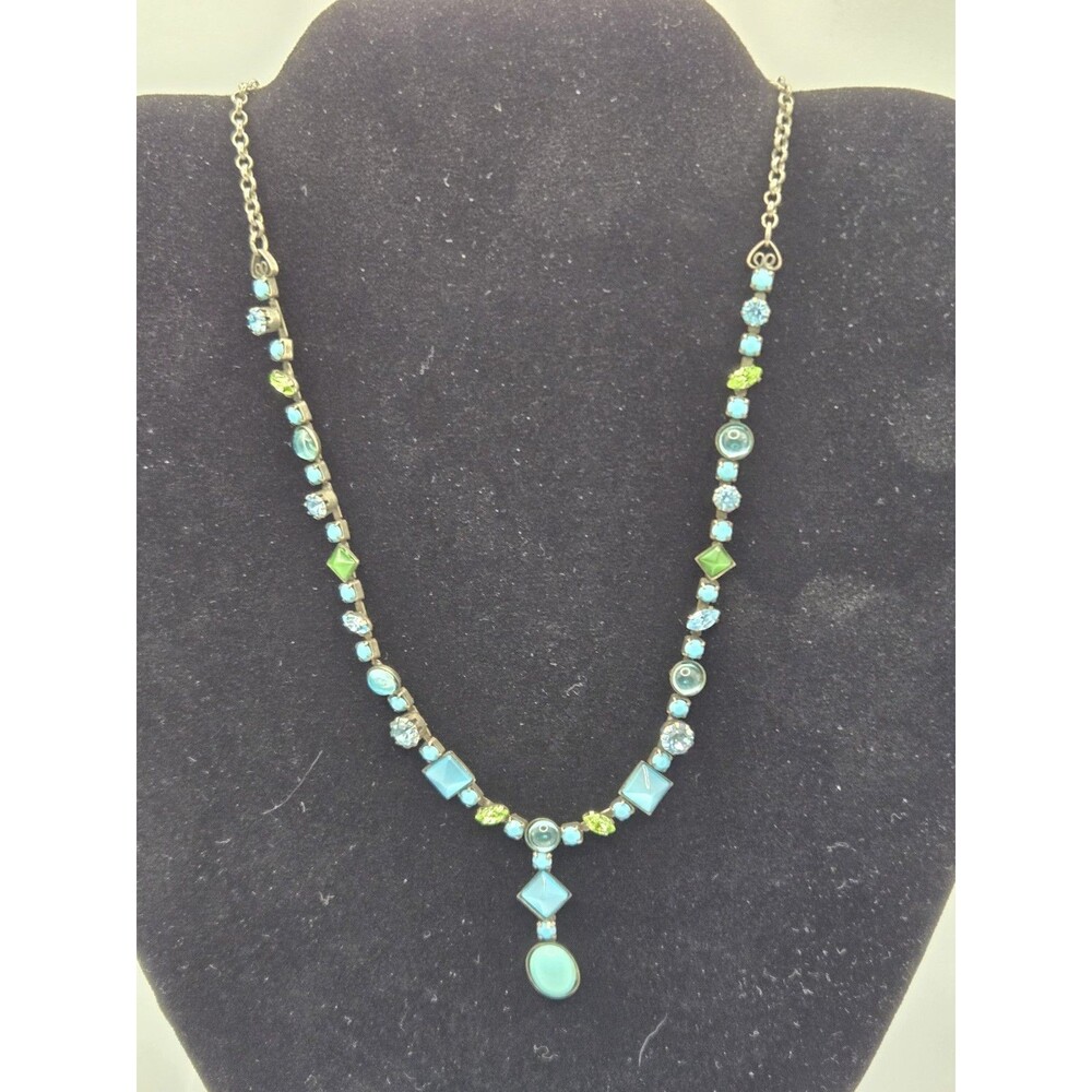 Chico's Women's Beautiful Silver & Stones Necklace